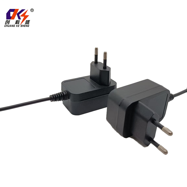 Black White 3V 3A AC DC Charger Adaptor with PC ABS Material EU Wall Mount Power Adapters for LED Lights