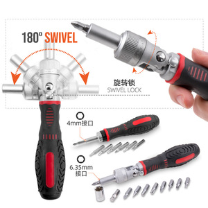 Hi-Spec <b>Screwdriver</b> <b>Set</b> 1/4 In Hex Drive With Socket And <b>Bit</b> Kit For Electronic Assembly - Product Image 1