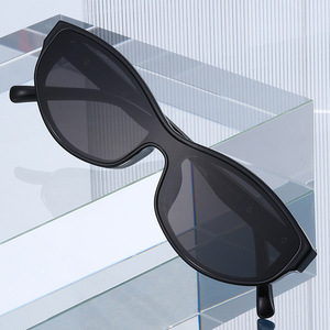 Retro Cat Eye Sunglasses Small Frame UV Protection <strong>Sun</strong> <strong>Glasses</strong> White Enhancing Fashionable Round <strong>Square</strong> <strong>Face</strong> Suitable - Product Image 3