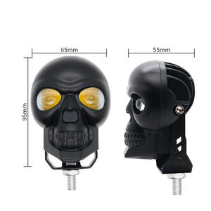 Vente directe d'usine : Phares antibrouillard LED pour moto, phares crâne couleur Ducal, phare crâne pour moto - Product Image 3
