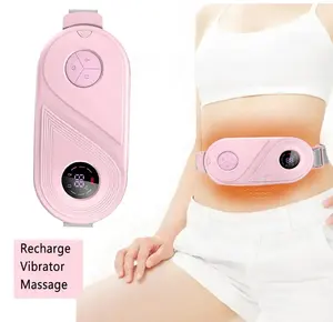 Smart 3 Gear Rechargeable Electric Period Cramp Waist Massager Personal Care Massage Belt With Heating