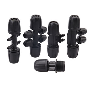 ข้อต่อระบบน้ำหยดแบบปรับขนาดได้ 8/11 มม. พร้อมตัว<span class=keywords><strong>ล็อค</strong></span>และข้อต่อสามทางแบบไมโครสเปรย์ สำหรับระบบน้ำหยดและอุปกรณ์จ่ายน้ำหยด - Product Image 4