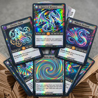 COLORWAY Yeni Ön Satış 350gsm A3*20 SURGE FOIL Gri Özlü RC Mürekkep Püskürtmeli Karton 385mik Çift Taraflı Baskıya Uygun TCG Oyun Kartları Kağıdı