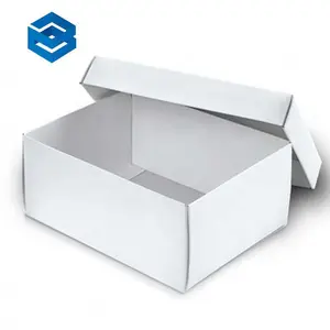 Модная упаковочная коробка для обуви, пустая Высококачественная Белая коробка для обуви с индивидуальным принтом