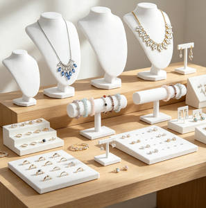 Kit de Exhibición de Joyería: Busto de Maniquí para Collares, Soporte en T para Pulseras, Organizador de Joyas, Accesorios para Exhibición en Tiendas y Boutiques - Product Image 4