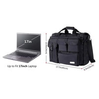 Porte-documents multifonctionnel Sac à main et sac de voyage pour ordinateur portable avec poches
