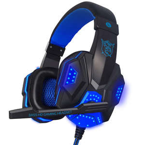 MAITRE-Écouteurs supra-auriculaires de jeu colorés PC780 Pilote 40mm 3.5mm + prise USB <span class=keywords><strong>Micro</strong></span> antibruit LED pour PC <span class=keywords><strong>PS4</strong></span> Switch XBOX - Product Image 1