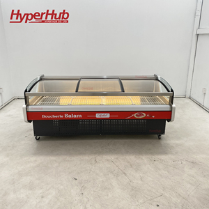 Vitrine Réfrigérée Commerciale à Refroidissement Direct Personnalisée avec Verre Courbé – Vente en Gros Usine pour <span class=keywords><strong>Boucherie</strong></span> et Supermarché - Product Image 6