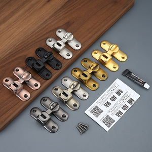 Loquet de porte de grange en alliage de zinc, verrou à angle droit de 90 degrés, pêne de porte coulissant à pousser et tirer, quincaillerie de porte coulissante, design industriel - Product Image 1