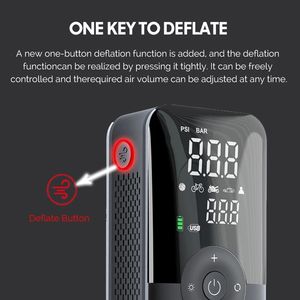 שדרוג 5200 הסוללה mah 150psi אלחוטי אוטומטי עם כוח בנק פונקציה אלחוטית אוויר מדחס צמיגים חשמלי צמיגים - Product Image 4