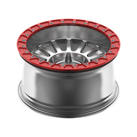 Jantes en alliage forgé X-RIMS 5x100 5x112 15-20 pouces rouge argent Beadlock Mesh 6 trous pour JDM Classic