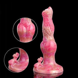 YOCY Fantasy Knot - Dildo de silicona con ventosa para perros, plug anal multicolor, productos eróticos, juguetes sexuales para mujeres - Product Image 2