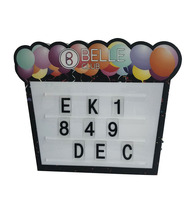 Présentoir LED personnalisé pour bouteilles avec lettres et chiffres interchangeables, enseigne lumineuse pour anniversaire et présentation de spiritueux