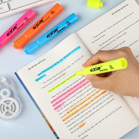 Gxin G-333-4 Vente directe d'usine Surligneur multicolore Panneau fin pointe de ligne fax copie papier Personnalisable Surligneur Marqueur Stylos