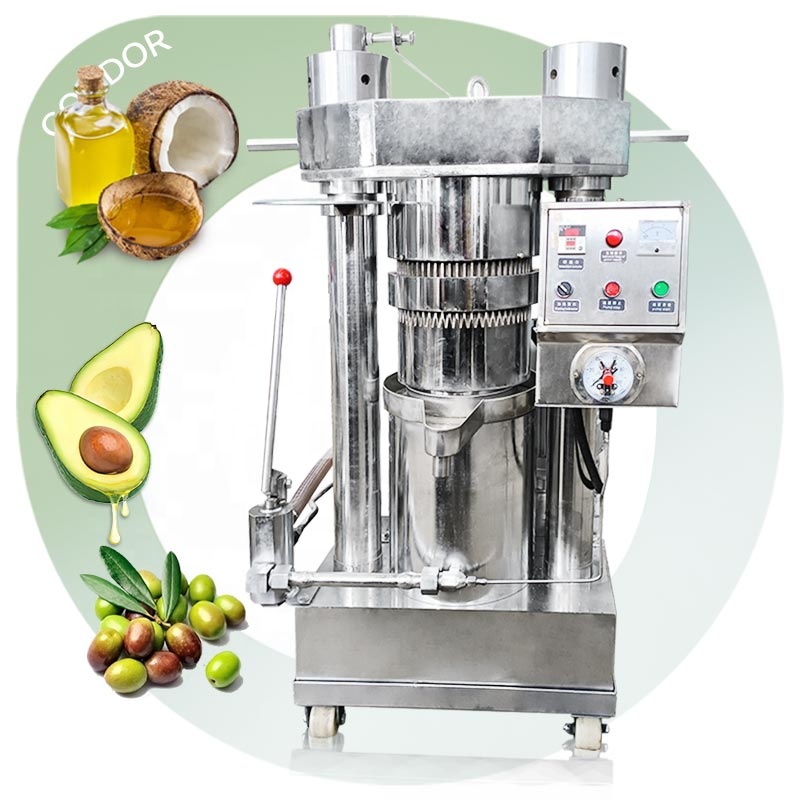 Commercial Hydraulic Process Pressing Coconut Olive Cold Press Cocoa Butter Avocado Oil Extraction Machine