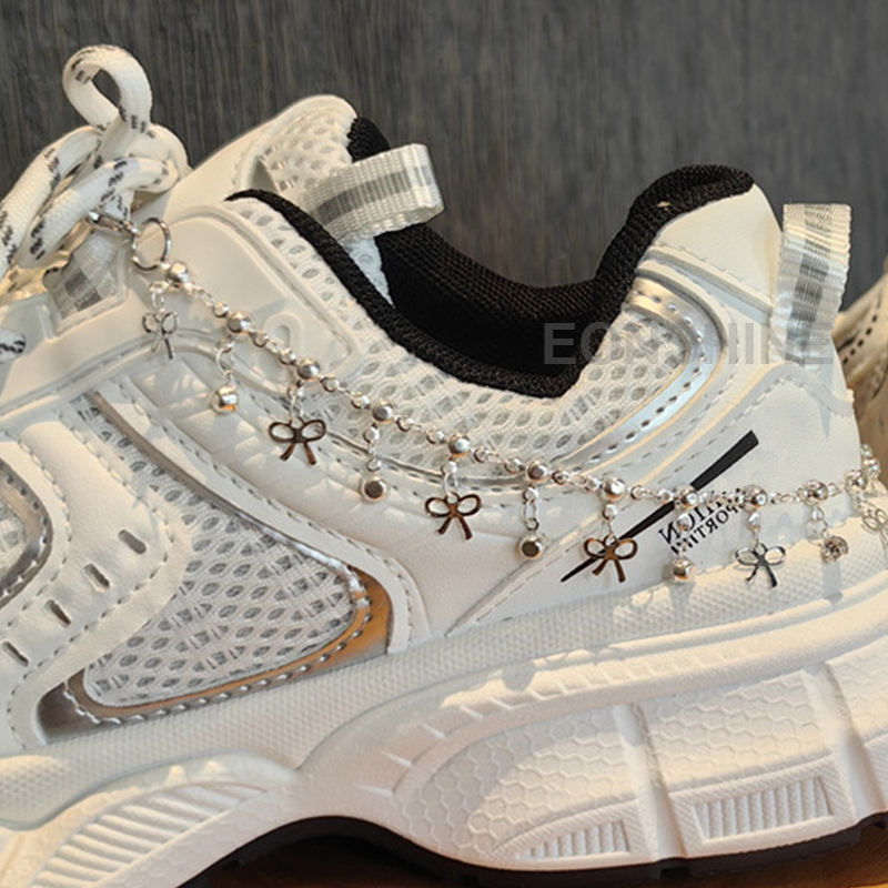 #02 bow + rhinestone shoe heel chain