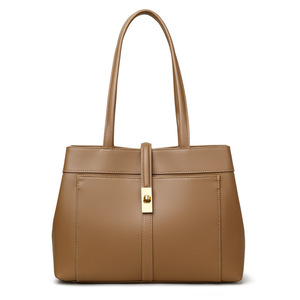 Bolso Bandolera de Cuero Genuino de Gran Capacidad, Estilo Vintage, para Mujer - Product Image 1