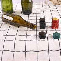 Bouteille à bouchon de couronne de 750ml, bouteille en verre d'huile d'olive de cuisson Marasca avec bouchon à vis