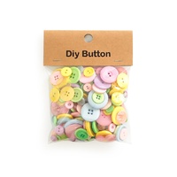 Boutons en résine multicolores à 4 trous en gros : en stock, kit de bricolage pour projets d'enfants