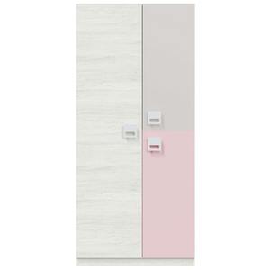 Venta al por mayor de estantes de riel colgante de 3 puertas de color rosa blanco manijas de melamina para niños jóvenes armario para habitaciones de niños y proyectos - Product Image 1
