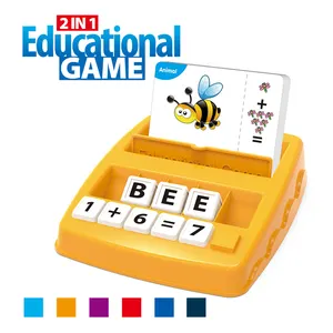 Çocuklar eğitici kelime yazım mektubu oyunları çocuk kelimeler öğrenme makinesi oyuncaklar eşleştirme seti
