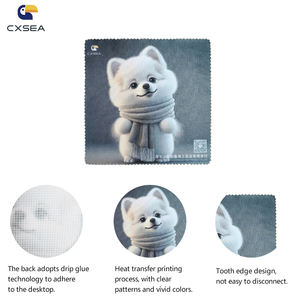 マイクロファイバーグラス電話スクリーンクリーニング布最適レンズクリーナーワイプキッチン用昇華バッグ - Product Image 5