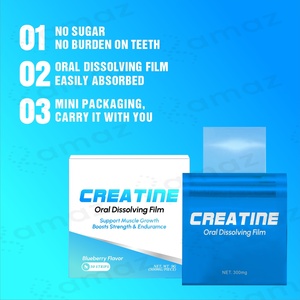 Amaz OEM Marque privée Bandelettes de dissolution de monohydrate de créatine Créatine Film mince oral Supplément de créatine Film soluble oral - Product Image 3