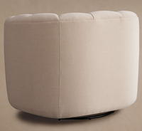 Canapé en tissu moderne, meubles de salon, fauteuils pivotants en tissu pour le loisir