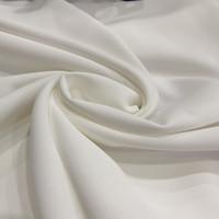 Tissu en mousseline de soie blanche extensible de haute qualité, hijab pour filles, accessoires de mariage, respirant, léger, 100% polyester, écologique