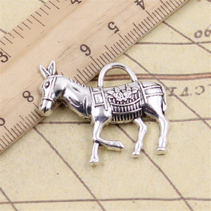 Charms Esel Burro Neddy <span class=keywords><strong>Jackass</strong></span> 33x30mm Antik Silberfarben Anhänger für DIY Handgemachte Tibetische Schmuckherstellung - Product Image 2