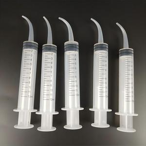 <span class=keywords><strong>Jeringa</strong></span> de irrigación de plástico con punta curva de 12 ml, herramienta portátil de entrenamiento para enjuague bucal con escala transparente - Product Image 3