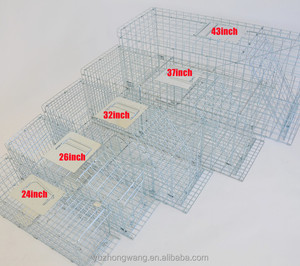 Piège à souris et rats pliable galvanisé, grand format, soudé par points, pour animaux vivants, à déclenchement facile et respectueux, pour ratons laveurs - Product Image 3