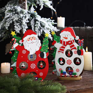Ornements <span class=keywords><strong>de</strong></span> <span class=keywords><strong>Noël</strong></span> créatifs pour cadeaux <span class=keywords><strong>de</strong></span> vacances, jouets <span class=keywords><strong>de</strong></span> <span class=keywords><strong>Noël</strong></span>, ornements <span class=keywords><strong>en</strong></span> <span class=keywords><strong>bois</strong></span> faits à la main, bricolage, Père <span class=keywords><strong>Noël</strong></span>, bonhomme <span class=keywords><strong>de</strong></span> neige - Product Image 1