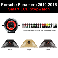 Kits intérieurs centrale tableau de bord boussole chronomètre horloge couverture chronomètre voiture chronomètre pour Porsche Panamera 2010-2016