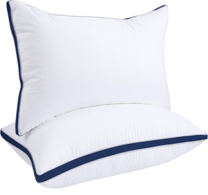 Luxury Fully-Filled Cooling <strong>Gel</strong> Bed Pillows 200TC Shredded Memory Foam Height Adjustable Washable Cotton Cover Solid Non-Toxic - Product Image 1