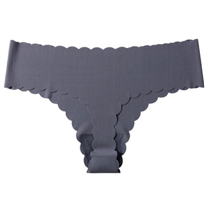 Tanga sin costuras para mujer, con borde ondulado, invisible, de talle bajo, cómoda para deportes y yoga, lencería tipo G-string, OEM ODM - Product Image 1