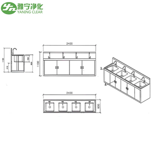 医療機器ウォッシュバシンポータブルシンクスクラブ病院用長寿命と高速応答性洗浄ハンドシンク手術器具 - Product Image 2