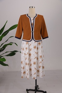 Vêtements de qualité turque pour mères, dernières créations de mode africaine pour femmes, ensemble deux pièces jupe et haut, robes imprimées grande taille - Product Image 6