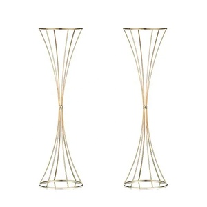 Gold Geometric Wedding Iron <strong>Flower</strong> Stand Wedding Centerpieces Table <strong>Flower</strong> <strong>Vase</strong> Party Birthday Tabletop Decorations - Product Image 5