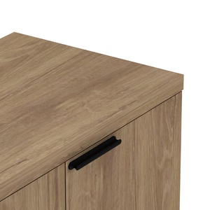 Aparador Moderno de 4 Puertas con Patas de Metal Dorado para Sala de Estar o Comedor - Product Image 3