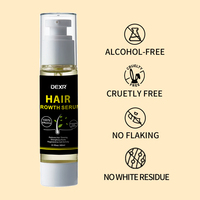 Logo personnalisé marque privée biotine aide à la croissance des cheveux huile de sérum anti-chute pour la croissance des poils incarnés