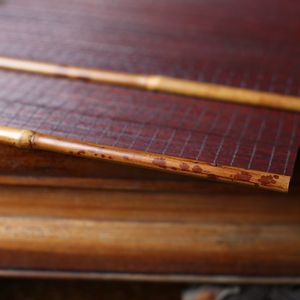 Tapete de Bambú Xiangfei para Té, Laca, Tejido Fino, Antideslizante, para Ceremonia del Té Zen, Color Retro, Origen Anji - Product Image 2