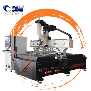 ATC Wood Router Machine For Furniture Cabinet 1325 CNC Router Price Vacuum Table 9KW Spindle CNC Cutting Machine