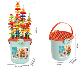 172個DIYプラスチックビルディングブロック<span class=keywords><strong>5</strong></span>〜7歳の子供のための教育建設玩具 - Product Image 3