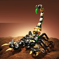 Ensemble de blocs de construction éducatifs Montessori pour enfants, insectes, STEM, bricolage, puzzle créatif, animaux, scorpions, briques pour enfants