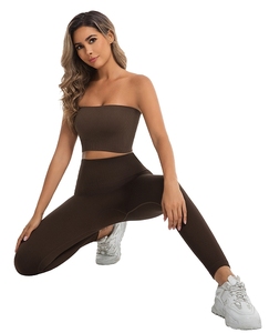 Pantalones largos deportivos de yoga, pantalones de levantamiento de glúteos de cintura alta sin costuras para mujer, secado rápido, adecuados para correr al aire libre - Product Image 5