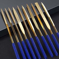 QIAOBA Lot de 10 limes diamantées de précision revêtues de titane, outils de bricolage pour métal/bois/guitare/céramique/fabrication de bijoux OEM ODM