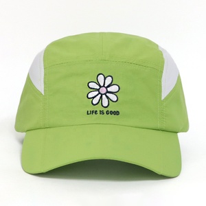 Gorras de Senderismo y Camping para <span class=keywords><strong>Mujer</strong></span> y Niña con Logotipo Bordado de Flores Personalizado, Gorras de 5 Paneles con Visera Curva, Transpirables y de Malla - Product Image 2