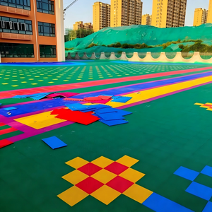 30.5x30.5cm Size Non-slip Shock-absorbing Locking Design Ideal for Kindergarten Sports Field School <b>Playground</b> - Product Image 1
