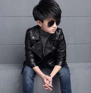 Veste en cuir pour enfants Cy12478a, vente chaude, pour filles et garçons de 2 à 15 ans - Product Image 6